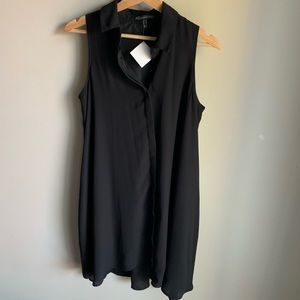 Black tent dress by Adrianna Papell